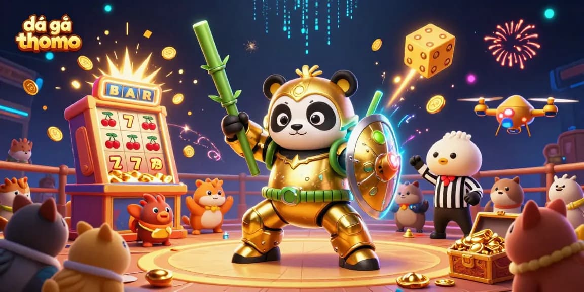 Engage in thrilling đá gà thomo battles in a vibrant, action-packed cockfighting arena.