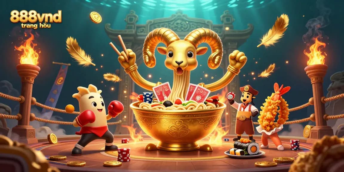 Experience the vibrant action of 888vnd trang chủ with animated characters in a thrilling casino scene.