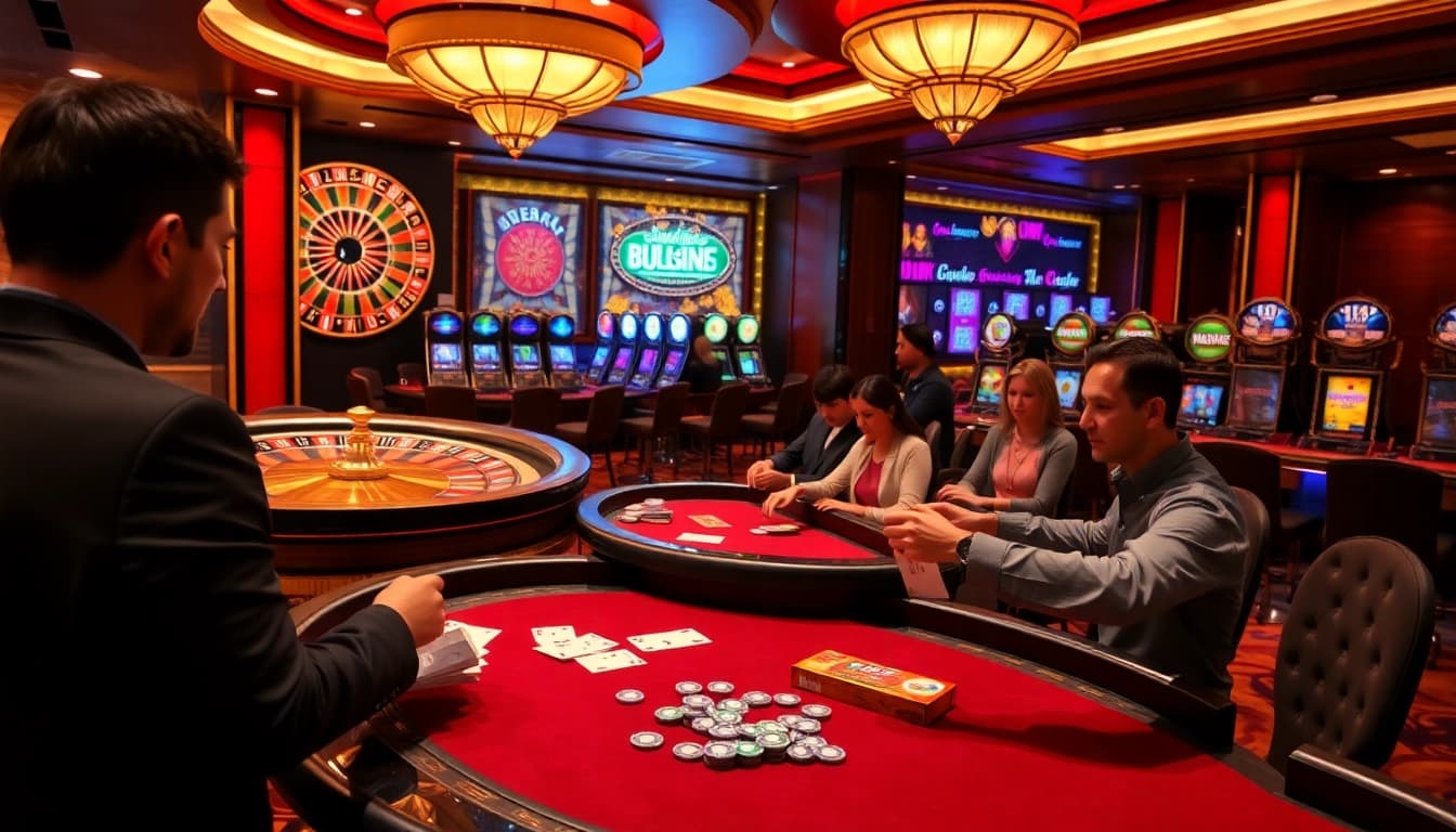 Experience higher stakes with u888 at a lavish casino featuring roulette and poker.
