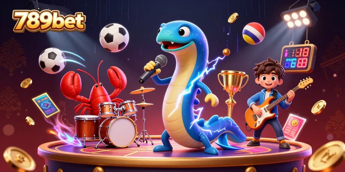 Experience thrilling action at 789bet with an electrifying casino performance featuring an electric eel DJ.