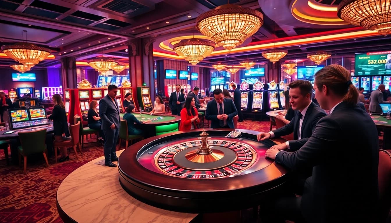 Experience the thrill of gaming at https://kk55.space/ with vibrant poker chips and an engaging casino atmosphere.