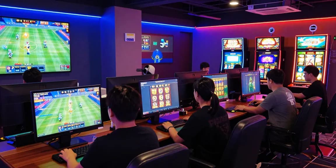 Engaged players experiencing the dynamic rokok88 online gaming platform with live sports and slot betting.
