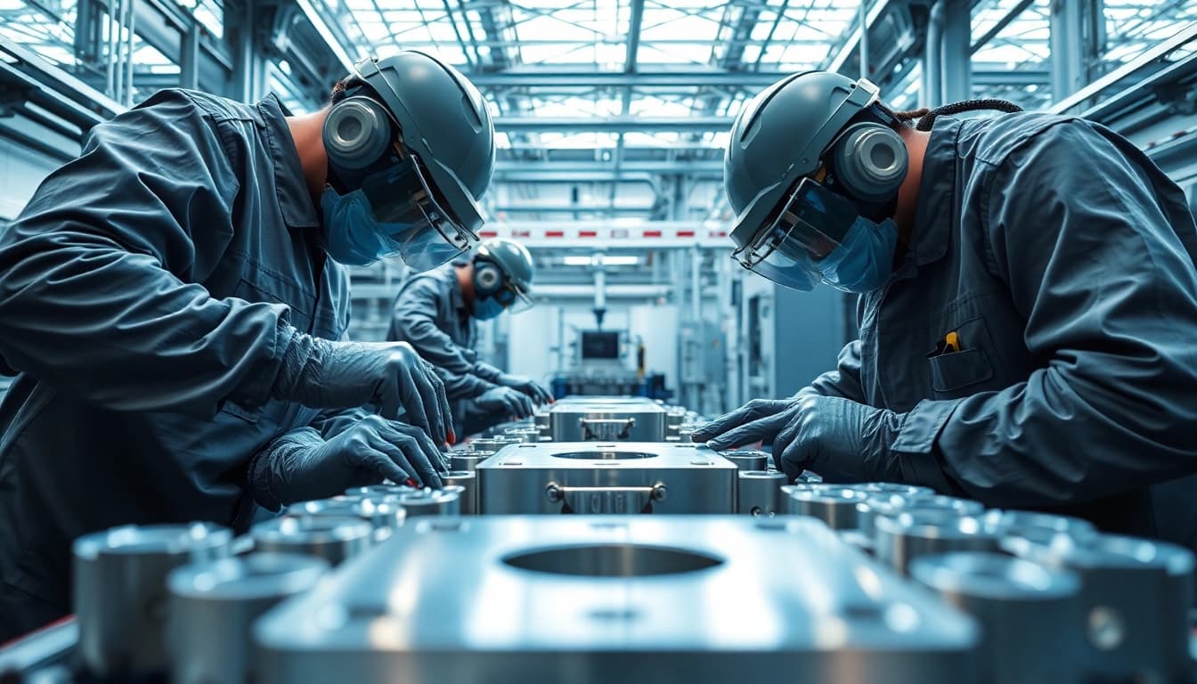 Plating on high silicone aluminium Malaysia process in a professional manufacturing facility.