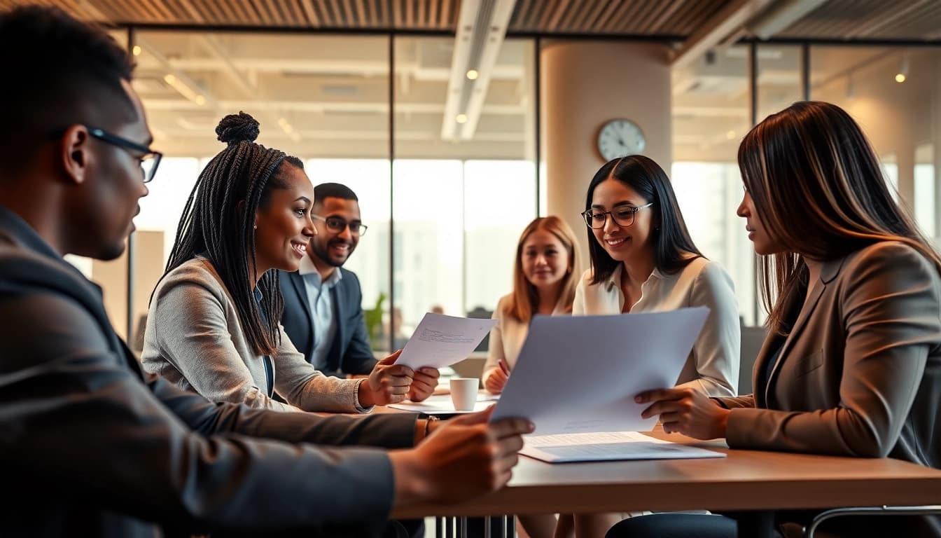 M&A & incorporation lawyers Gurgaon consulting in a modern office setting.