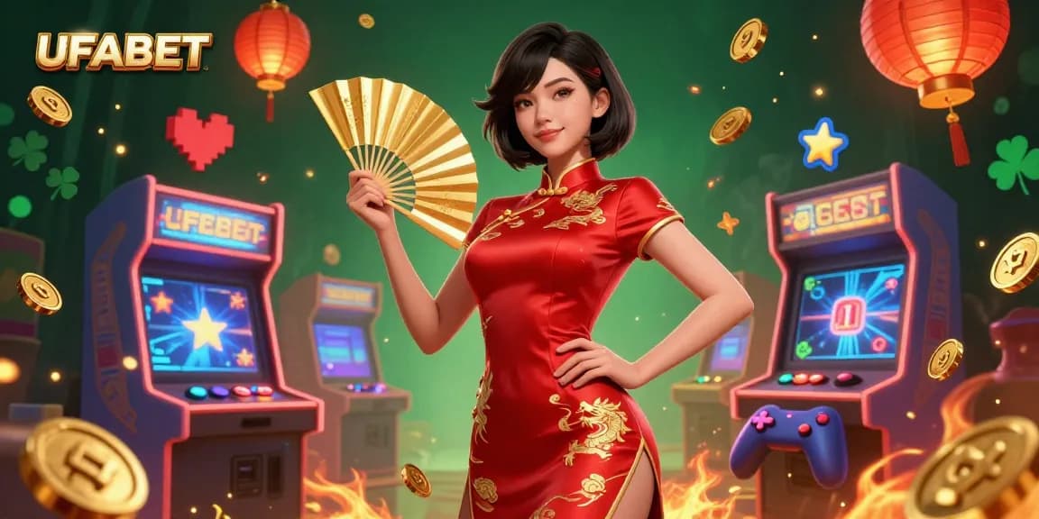 Experience the thrill of gambling with UFABET, featuring vibrant characters and dynamic game elements.