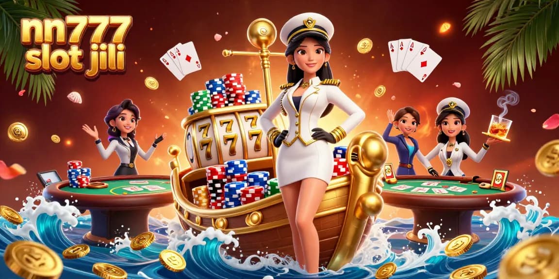 Win big with nn777 slot jili in a lavish casino atmosphere filled with vibrant visuals.