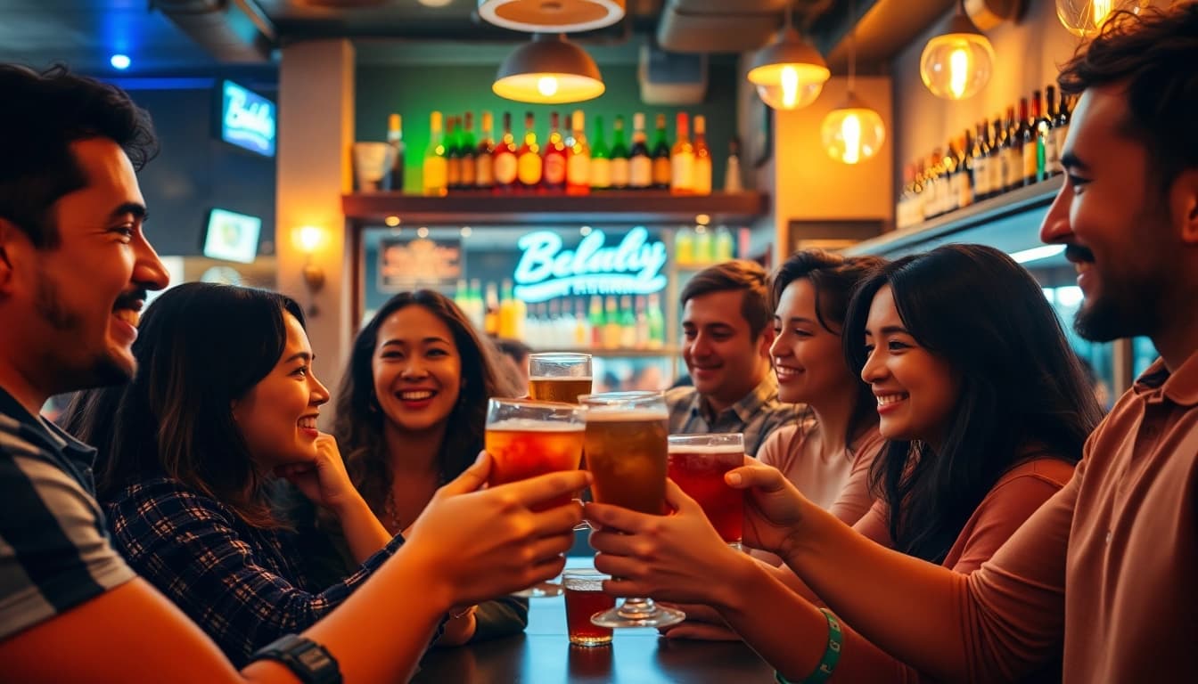 Why do we say on the lash during a lively gathering of friends clinking glasses in a pub?