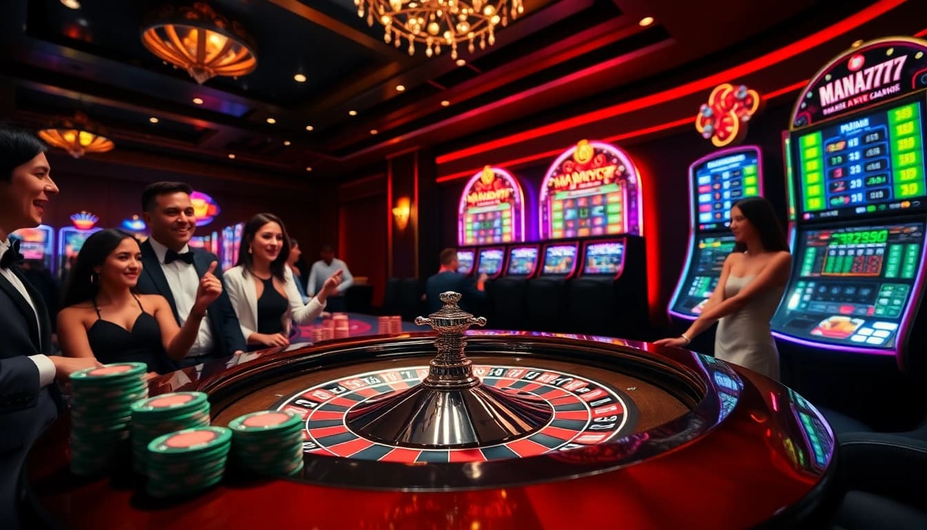 Engage with MANA777 to experience thrilling online gambling at luxurious casino tables.