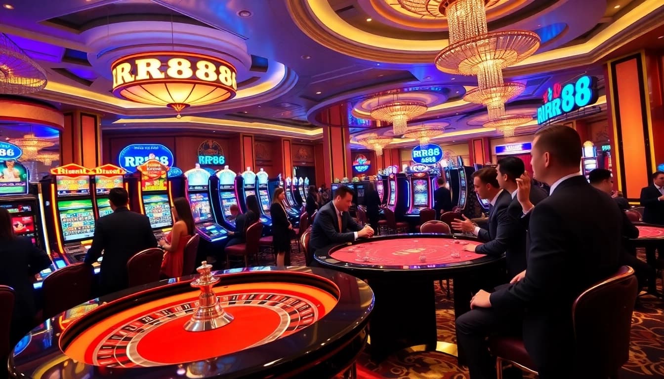 RR88 casino players celebrating a big win at the roulette table.