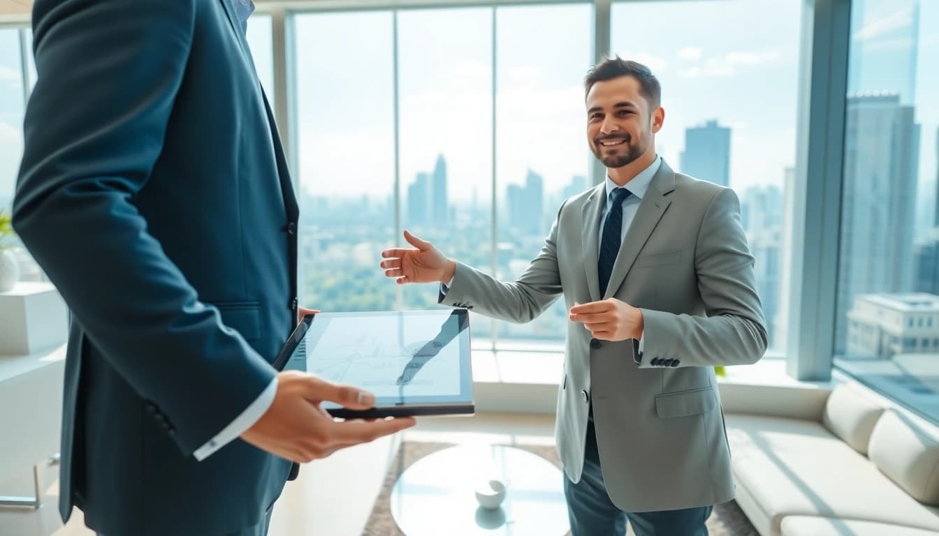 Explore new launch condos with professional agent at https://newdeveloperlaunch.sg in a modern office.