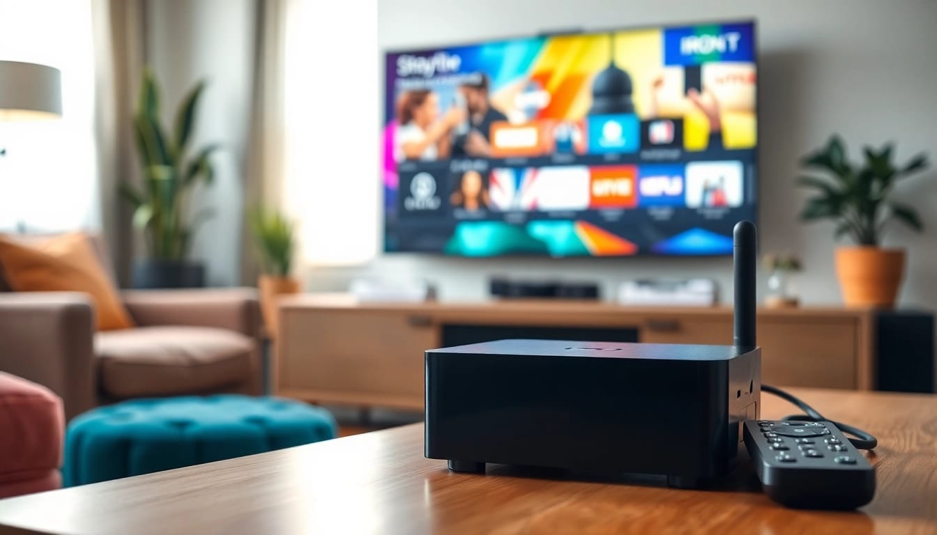 Engage with the Iron TV Pro showcasing modern streaming technology in a stylish room.