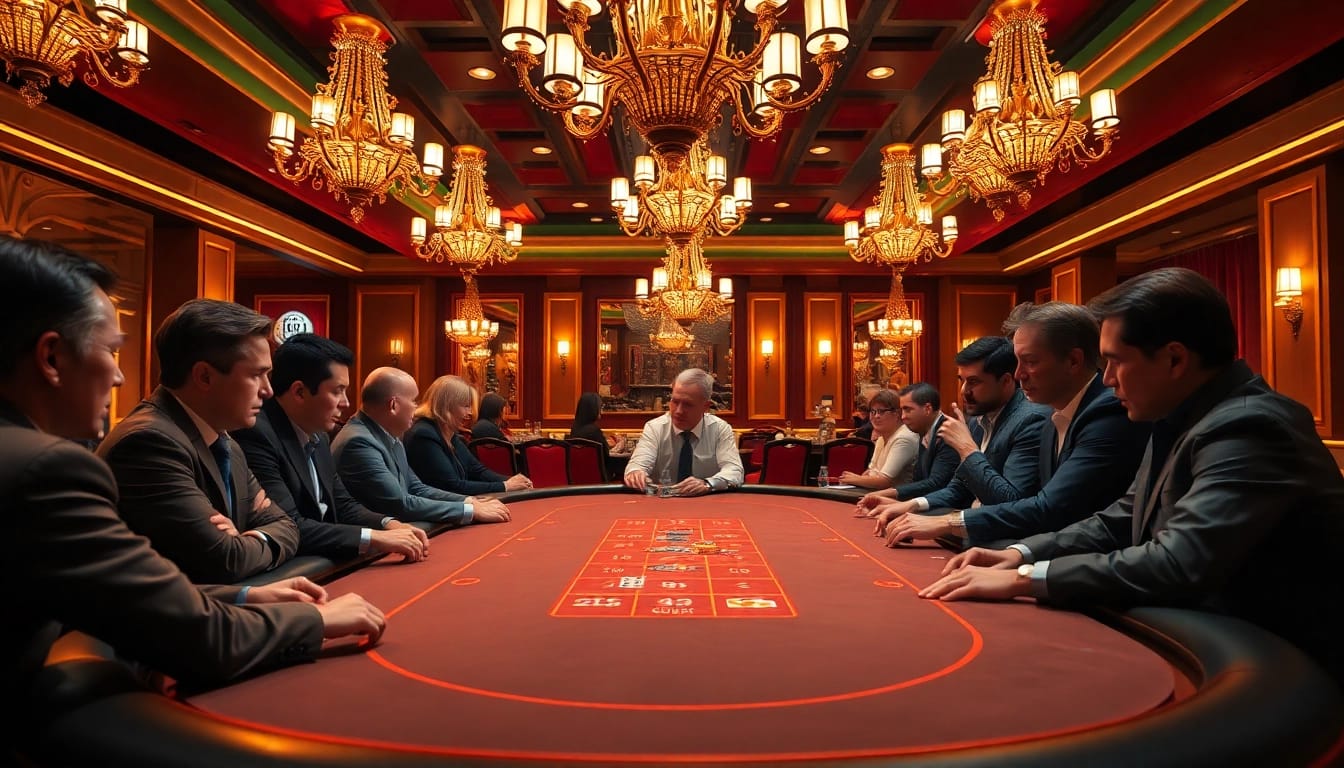 Permainan kartu bbni4d di meja poker yang elegan dan menarik perhatian.