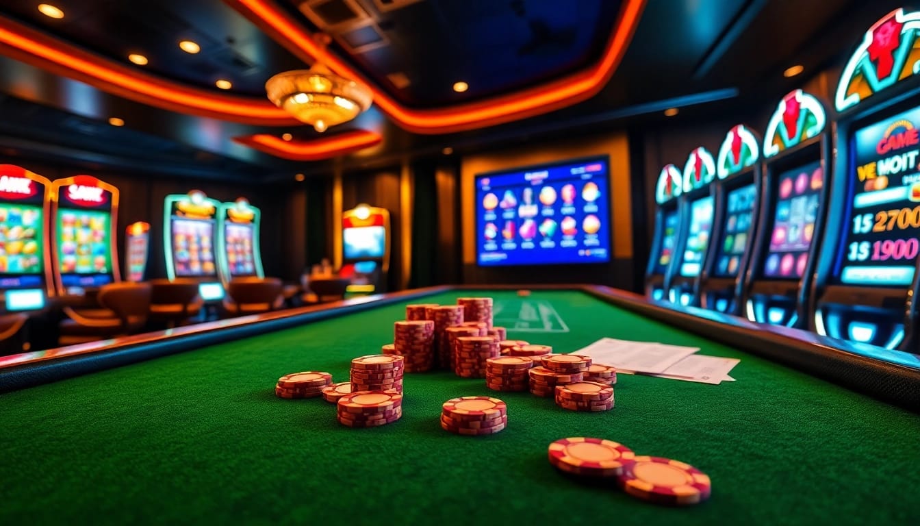 Vivez le frisson du casino en ligne avec des machines à sous modernes et des ensembles de poker vibrants.