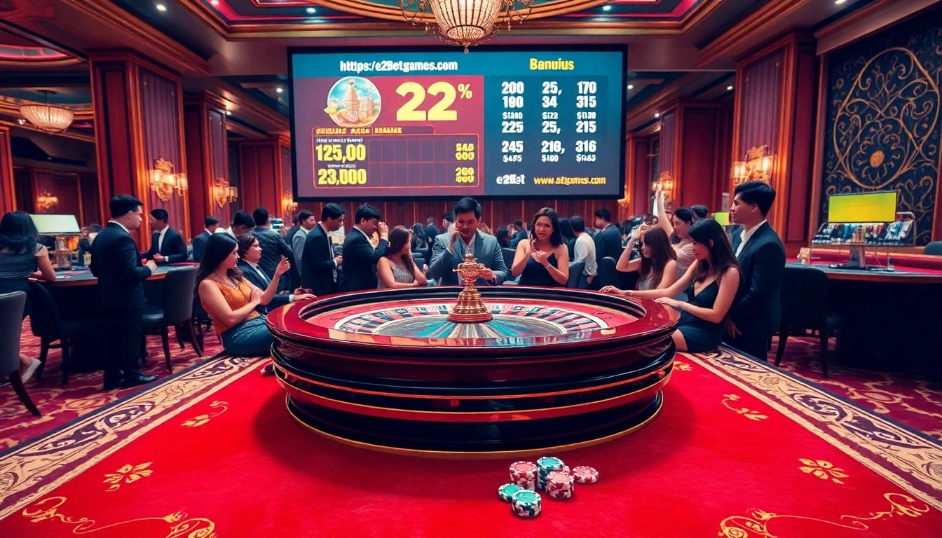 Spin to win at https://e2bet-games.com/ with an exciting roulette table experience and vibrant casino atmosphere.