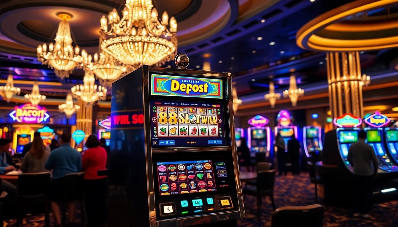 Menggandeng semangat menang dengan 88SLOTDEWA Deposit pada mesin slot yang cemerlang.