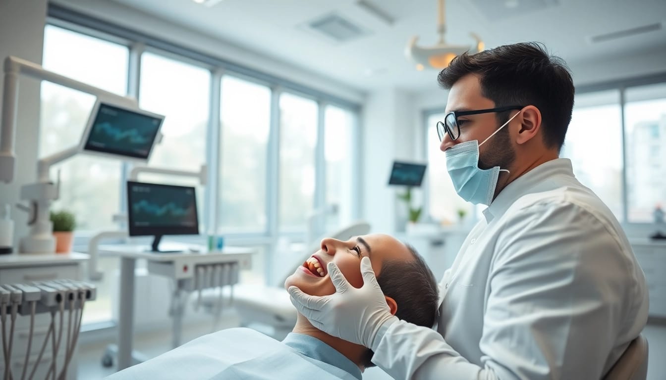 Orthodontist near me providing care in a modern dental clinic environment.