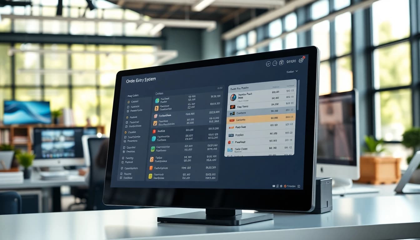 Optimieren Sie den Order Entry System Erlebnis mit modernem Dashboard und Benutzeroberfläche.