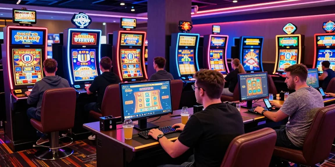 UK players enjoying bonus buy slots at https://oxfordbedbreakfast.co.uk/ in a vibrant casino setting.