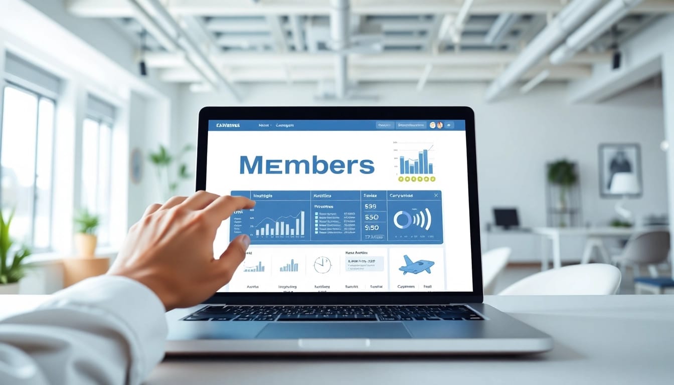 Manage your organization effectively with our innovative membership software interface.