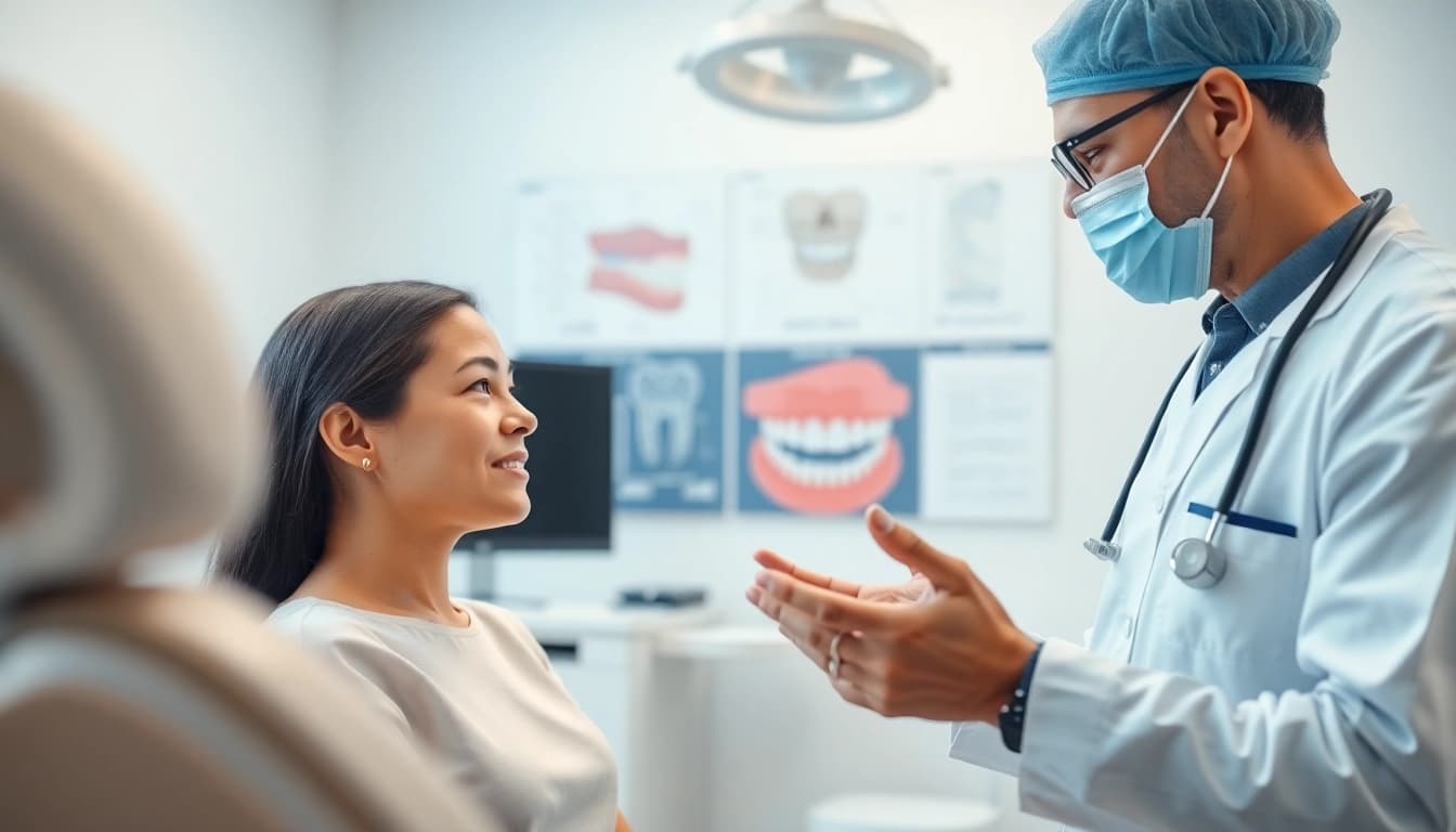 Enhance understanding of Overbite jaw surgery Hawthorn with a professional consultation scene.