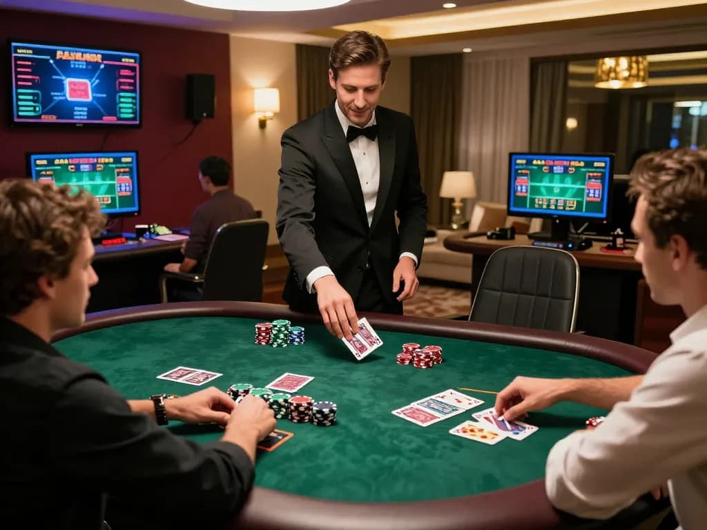 98win player engaged in an intense online blackjack game, showcasing strategic betting.