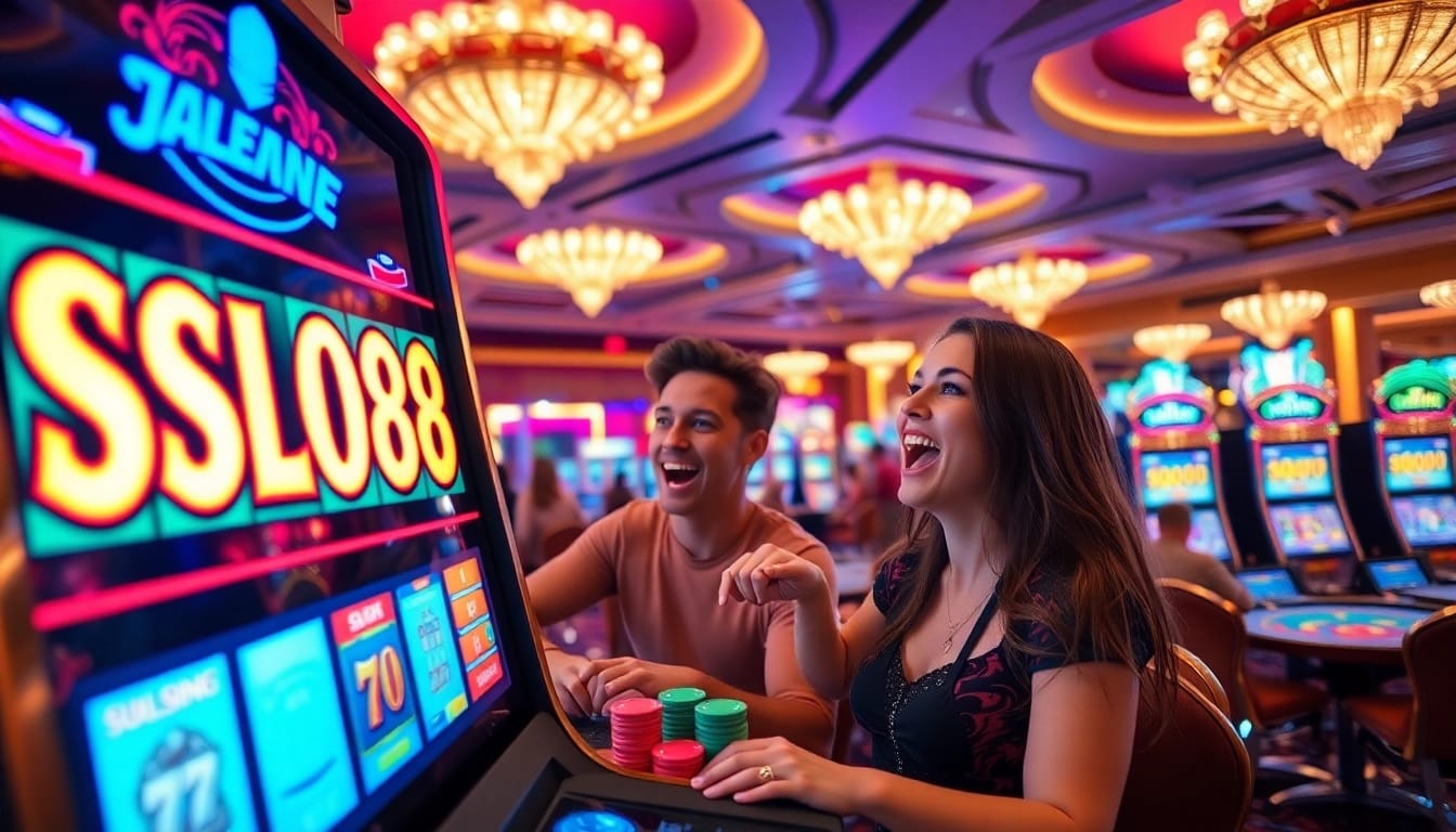 Spin the reels of slot88 with vibrant casino highlights and players immersed in excitement.