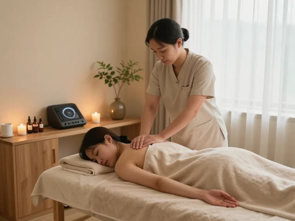 Rejuvenating aromatherapy session showcasing 인계동마사지 in a calming spa environment.