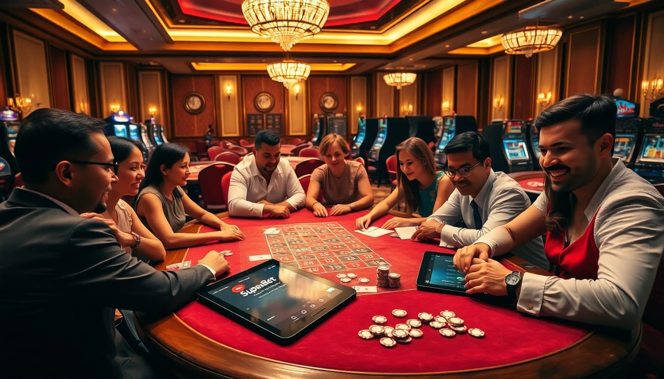 Experience the excitement of SuperBet with thrilling casino games and vibrant betting action.
