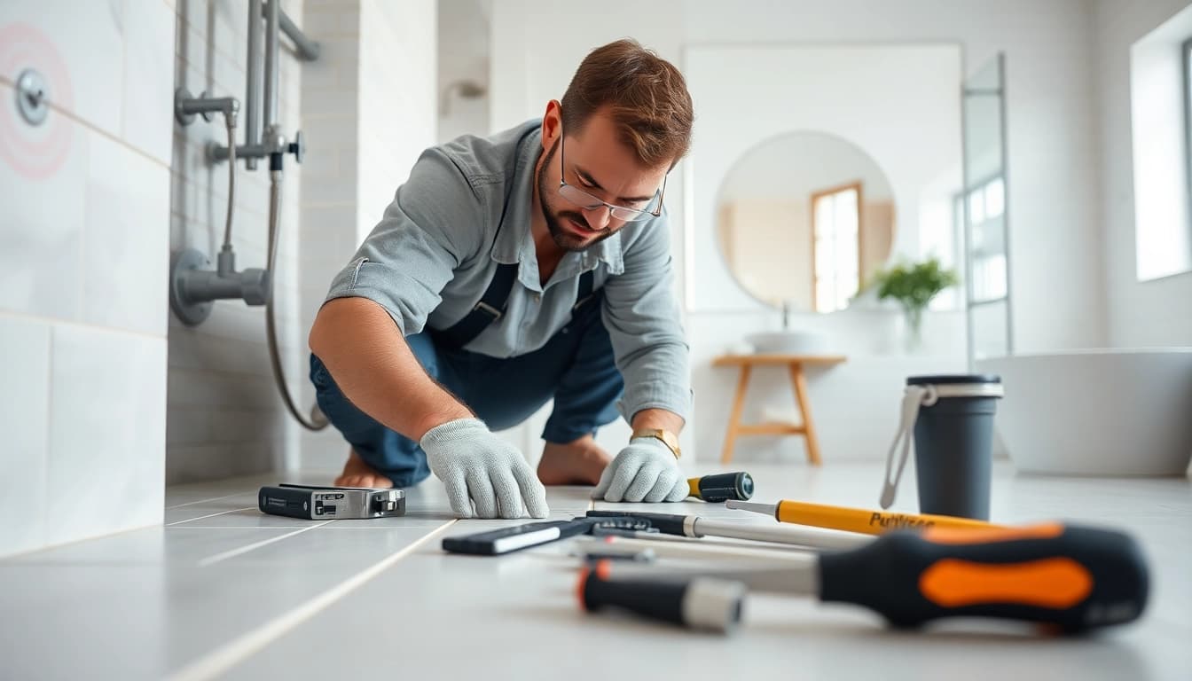 Bathroom contractors near me showcasing their expertise in a modern renovation.