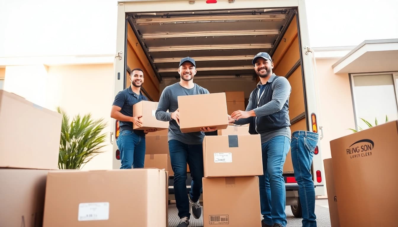 San Diego Moving Company team efficiently relocating furniture with professionalism and care.