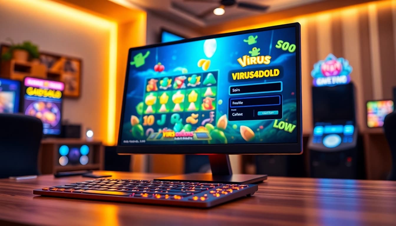 Masuk ke virus4d login slot dengan tampilan layar komputer yang menarik dan modern.