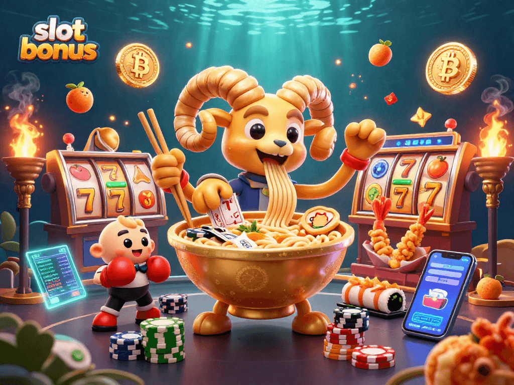 Engage in thrilling slot bonus action with dynamic illustrations of engaging casino elements.