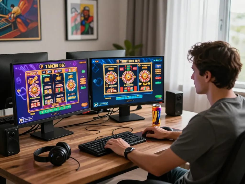 Exciting online gambling scene at ligasedayu with colorful games and engaging atmosphere.