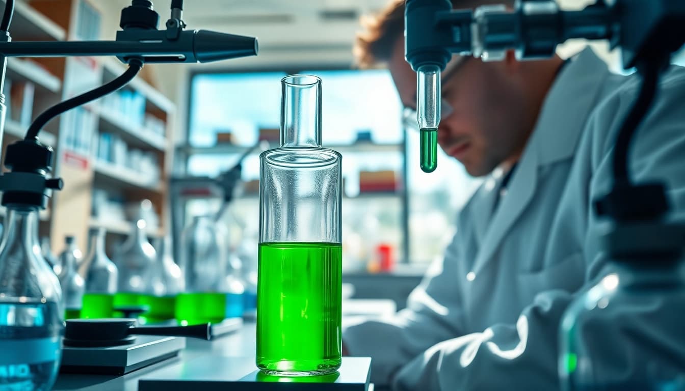 NAD+ levels being analyzed by a scientist in a modern lab setting.
