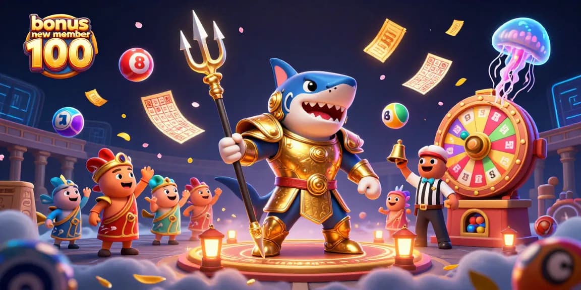 Win big with the thrilling bonus new member 100 in this vibrant gaming scene!