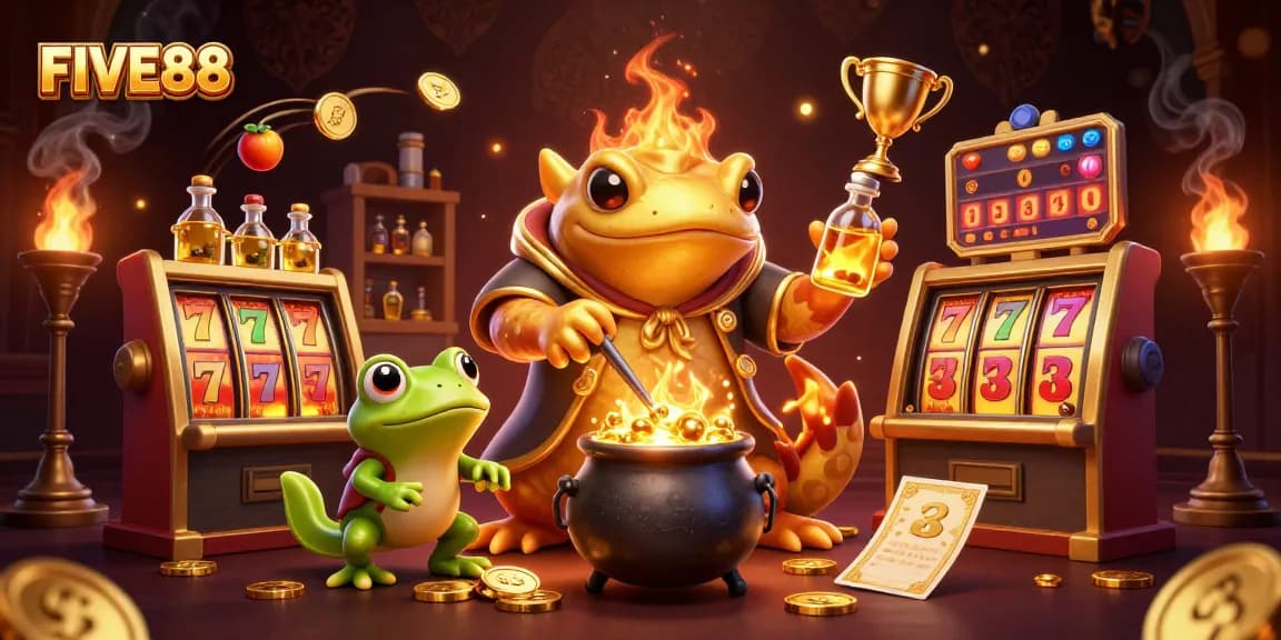 Bet on success with FIVE88 as the golden alchemist transforms ordinary elements into casino treasures.