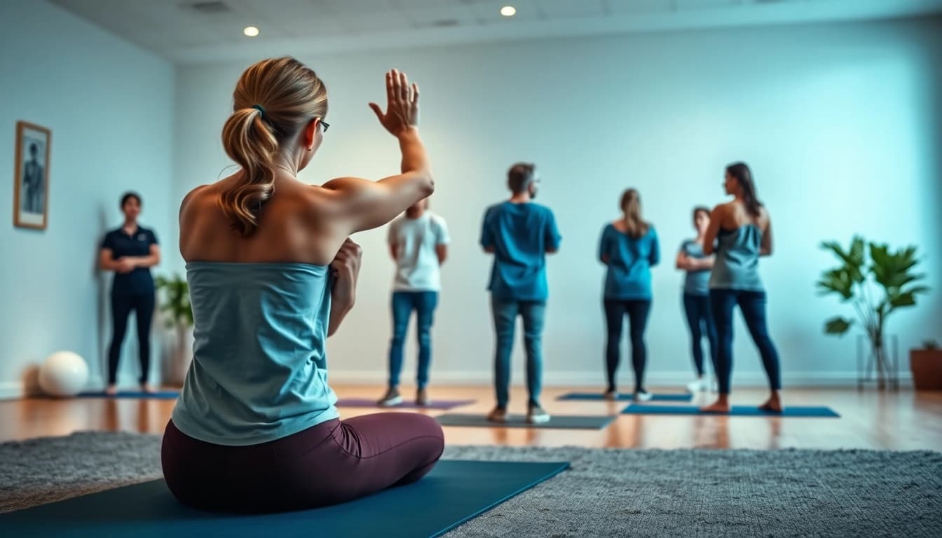 Explore effective back pain remedies in a professional therapy setting with diverse individuals.