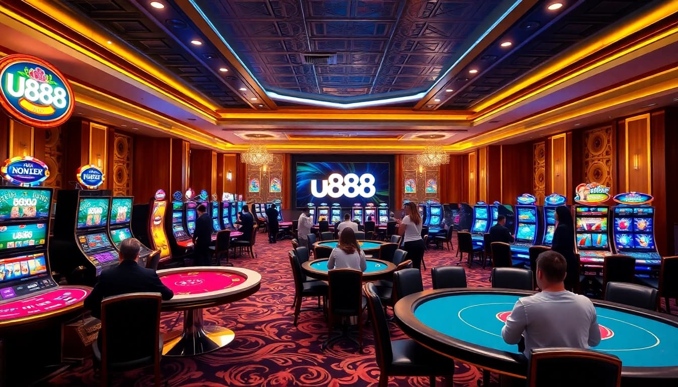 Experience a thrilling gaming session at u888 with stunning casino visuals and exciting gameplay.