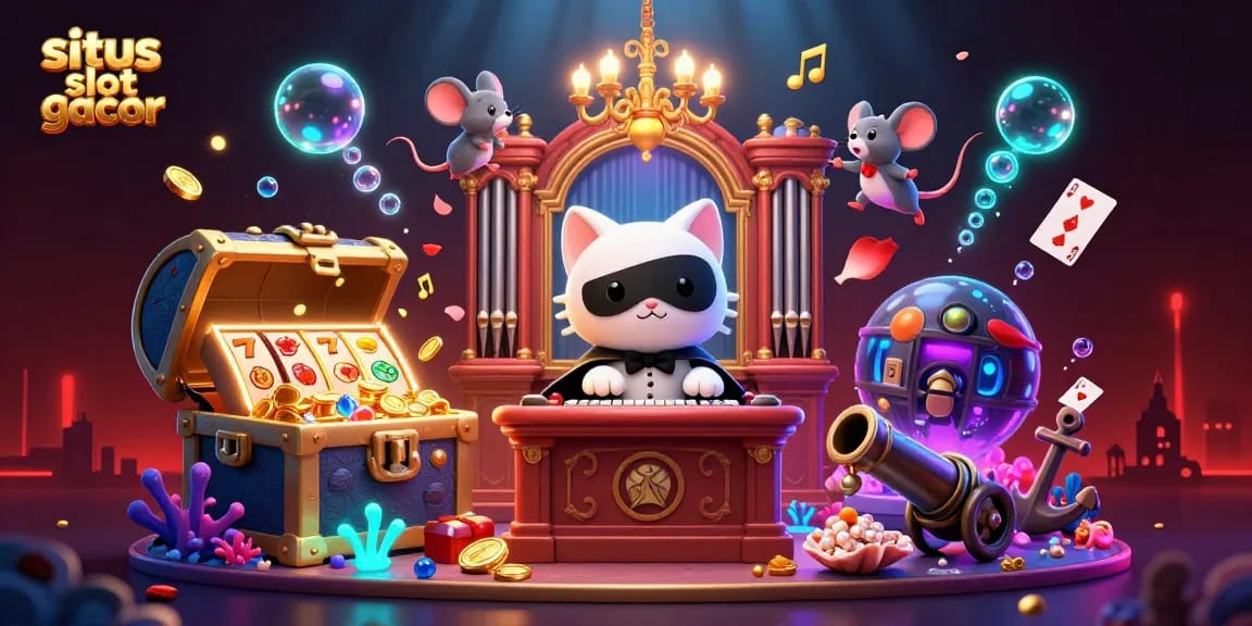 Experience the excitement of situs slot gacor with vibrant characters and immersive casino elements.