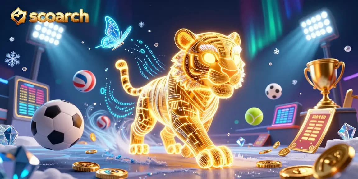 Experience thrilling gameplay at scoarch with our vibrant digital casino illustration.