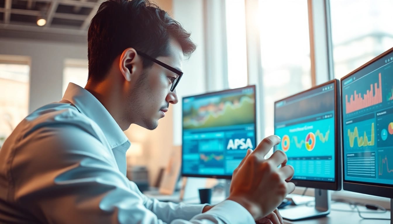 Marketing Design bei Webdesign-Agentur: Professioneller Designer arbeitet an digitaler Schnittstelle
