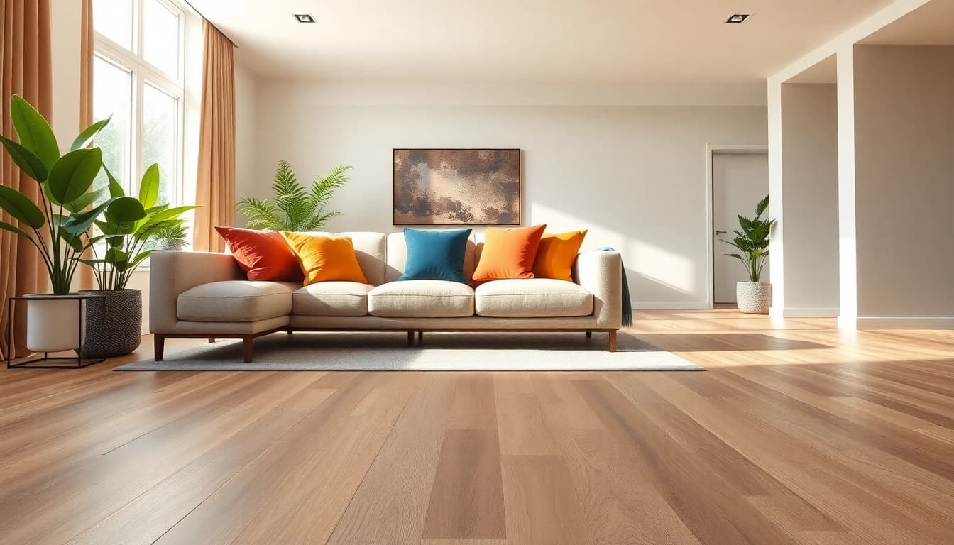 Enhance your space with radiant LVP flooring from flooring companies near me.