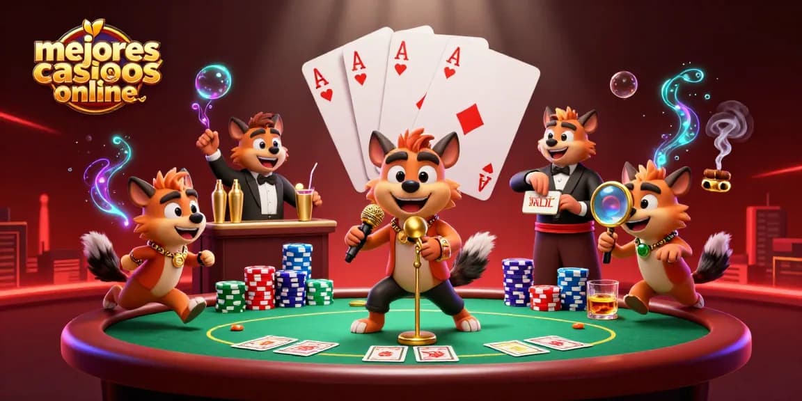 Vive la emoción en los mejores casinos online con este divertido club de comedia de hiena.