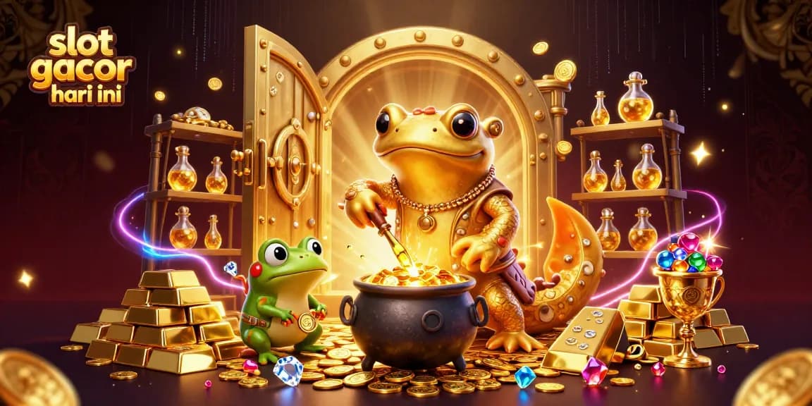 Experience big wins with slot gacor hari ini in this vibrant, ultra-detailed casino scene.