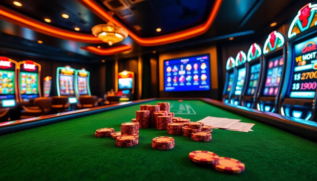 Vivez le frisson du casino en ligne avec des machines à sous modernes et des ensembles de poker vibrants.