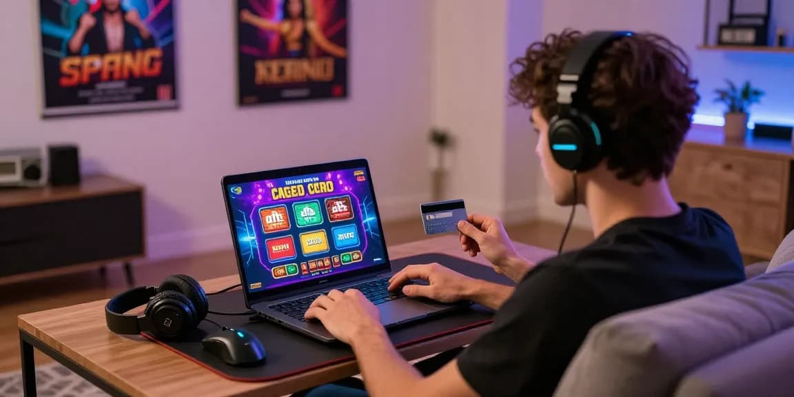 Engaging player enjoying games at casinos that accept credit cards with vibrant graphics.
