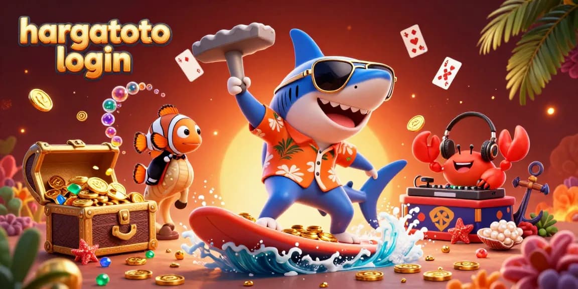Experience thrilling gameplay with the hargatoto login as vibrant underwater characters navigate gold coins.