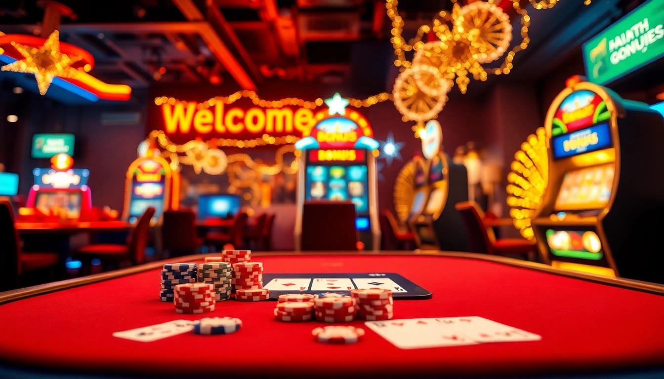Promote welcome bonuses through an exciting casino gaming experience.