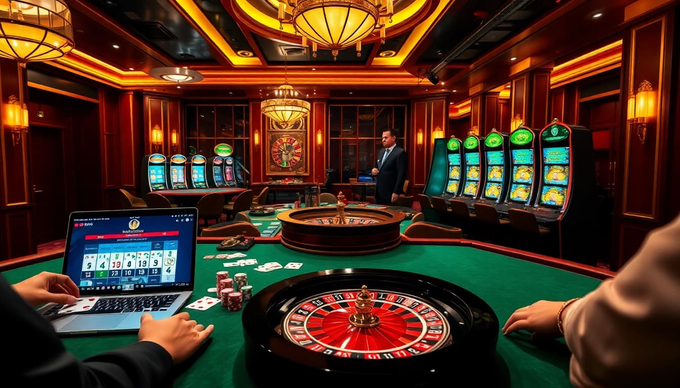 Experience the thrill of gambling with daftar nekatwin at an upscale casino table featuring cards and chips.