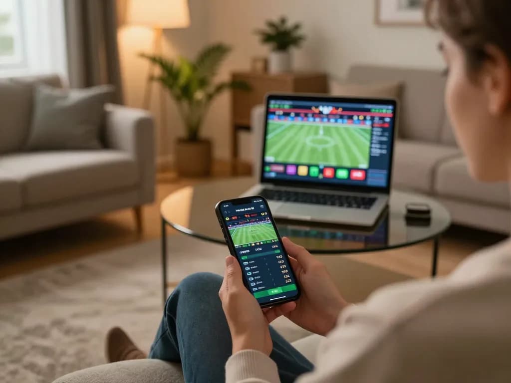 Experience the thrill of betting at the best widget store with a mobile app interface showcasing live sports odds.